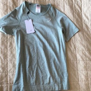 Gymshark Vital Seamless Top- jade marl color XL, new with tags!